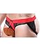 Legou Men Stretch See-Through Jockstrap Size M Color Red Black