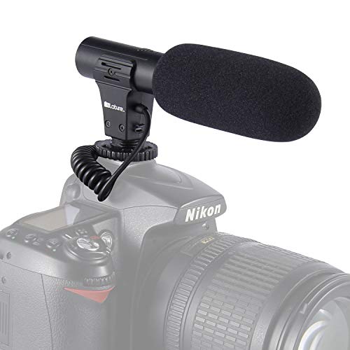 Video Microphone, Photography Interview MIC Microphone Compatible Sony, Nikon Canon,DSLR Cameras, Camcorders. (3.5mm Interface)(Except for Canon T5i,T6)