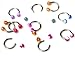 Imixlot Wholesale 30pcs Lots 18g Ball Circulars Eyebrow Lip Rings Body Jewelry Piercings