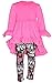 Unique Baby Girls Valentine's Day Outfit Ruffle Top Legging Set