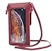 LefRight Crossbody Cell Phone Purse Bag Phone Case Holder Wallet Touch Screen Window Design