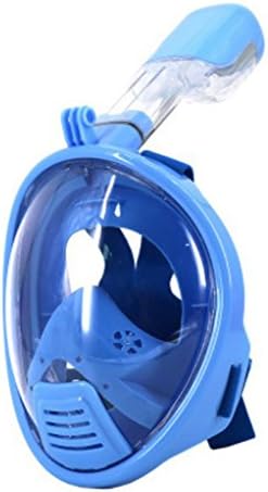 Gusrylia Kids snorkel mask GoPro Compatible Full Face Snorkel with Tubeless Mask-180 seaview snorkel With Anti Fog Free Breathing diving snorkel-S