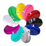Tape Measure Push Button Soft Retractable Handy Pocket Tape Measure Double-Sided Tailor's Measuring Tape 150 cm 60 Inch 10 Colors Package by BUSHIBU