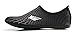 NBERA by 2econdskin Durable Outsole Barefoot Water Skin Shoes for Beach Swim Surf Yoga Exercise L Black