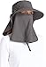 Coolibar UPF 50+ Women's Men's Stevie Ultra Sun Hat - Sun Protective (One Size- Carbon)
