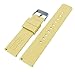 BARTON WATCH BANDS 22mm Happy Yellow Soft Silicone Quick Release Straps