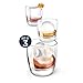 ZOKU Mixology Ice Molds - Large Sphere, Cube, and Jack Easy-Release Silicone Ice Molds, Keep Drinks Colder Longer with Less Dilution, BPA-Free
