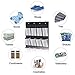 Kootek 2 Pack Over The Door Shoe Organizers, Mesh Shoe Holder 24 Pockets Hanging Shoes Organizer Compartment Storage with 8 Door Hooks for Bedroom Closet Bathroom 59 x 21.6 in (Black&White, 2)