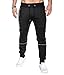 MODCHOK Men's Jogger Sweatpants Fleece Pants Workout Trousers Slim Fit Tracksuit A-Black S