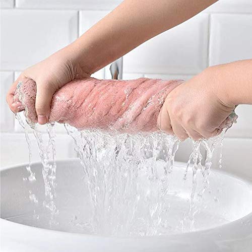 Kitchen Coral Velvet Dish Towel，Double-Sided Super Absorbent Dish Cloths， Household Cleaning Cloths(18-Pack)