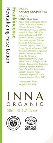 Inna Organic Frankincense REVITALIZING FACE Toner and Lotion Set, Anti-Aging, Wrinkle Care, Moisturizing, Luxury Clean Beauty, Certified Organic 5 Inna Organic Frankincense REVITALIZING FACE Toner and Lotion Set, Anti-Aging, Wrinkle Care, Moisturizing, Luxury Clean Beauty, Certified Organic