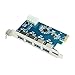 Anker Uspeed USB 3.0 PCI-E Express Card with 4 USB 3.0 Ports and 5V 4-Pin Power Connector for Desktops [VL805 Chipset]