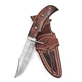 BIGCAT ROAR Handmade Damascus Hunting Knife