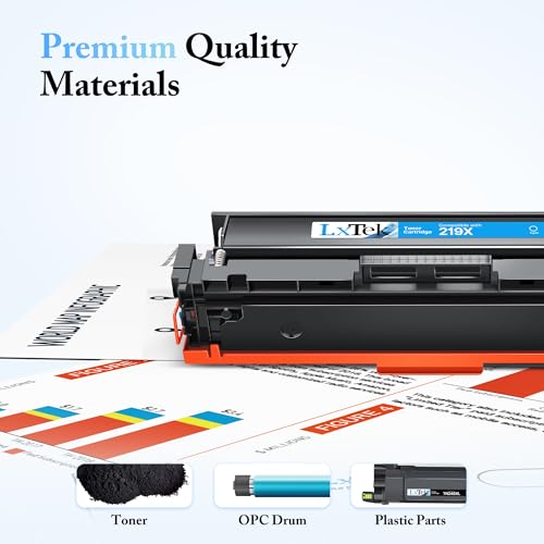 LxTek 219X Toner 219 with Chip 219A Compatible Black for HP 219X Toner Set Original for HP Color LaserJet Pro MFP 3302FDWG for HP Color LaserJet Pro MFP 3302SDWG 3302FDW 3202DW 3302 (Pack of 4)