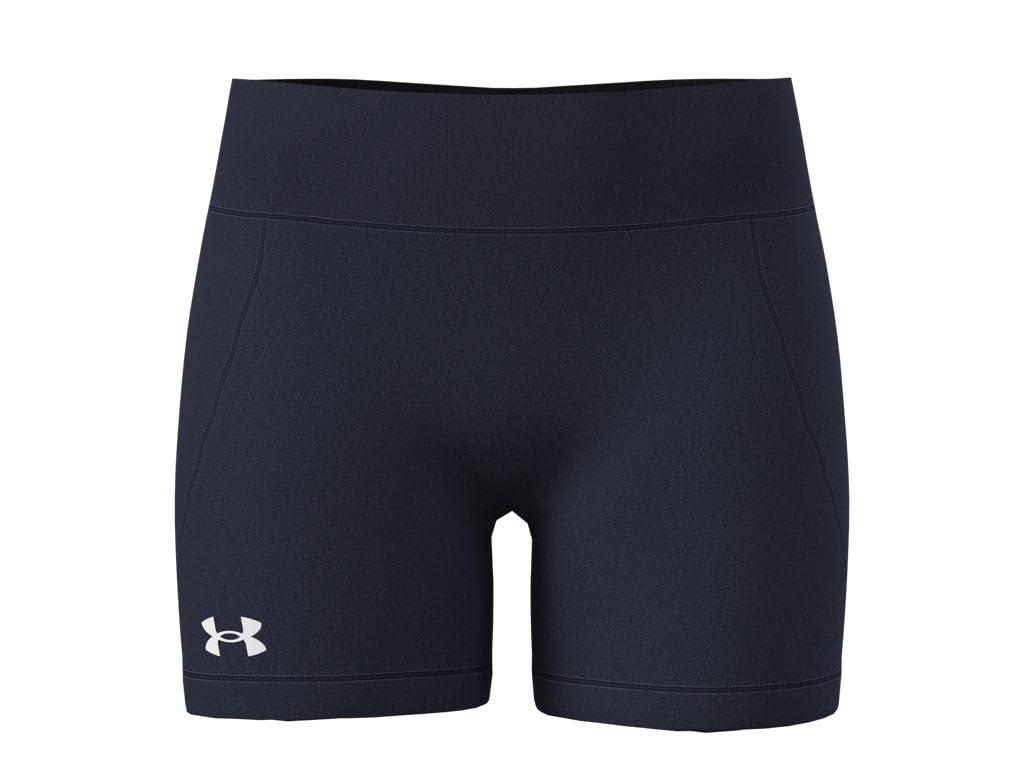 Under Armour Womens Team Shorty 4, (410) Midnight Navy / / White, XX-Large