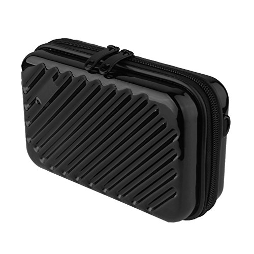 Hltd 2.5" HDD Hard Drive Bag Travel Storage Carrying Case Bag Pouch for Electronic Computer Cell Phone iPad Accessories USB Cables Power Banks Hard Disk (Black) - Thumbnail 5