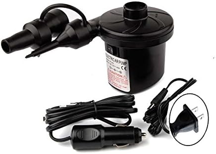 Sinbad Auto Electric Air Pump,2-in-1 AC/DC Home Car Cigarette 12V/240V Indoor Outdoor Inflator Deflator for Airbed Mattress Inflatable Toys with 3 Different Nozzles