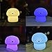 Rechargeable Silicone Dog Night Light Soft Cute Dog Night Lamp Multicolor Voice Message Recording Tap Control for Kids Children Adults Gift and Bedroom (Dog Light)