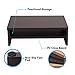 Bestier Computer Monitor Stand Riser Wood PC Monitor Stand with 2-Tier Storage Organizer Desktop Stand for Laptop, Projector, Printer, Small TV Riser Space Saving Brownthumb 3