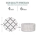 Y YHY Absorbent Stone Coaster Set, Drink Spills Coasters, Set of 6, Grey Line, Geometric Pattern