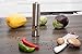 Best Pepper Grinder or Salt Grinder Mill – Premium Stainless Steel One-Handed Automatic Battery Operated Spice Shaker - Adjustable– With LED Light at Bottom