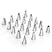 Cake Decorating Supplies Kit 35 pcs Set: 24 Icing Tips - 1 Decoration Pen - 2 Silicone Piping Bags - 1 Cleaning Brush - 2 Nozzles Couplers - 6 Baking Cupcake Cups - Pastry Tools - With Gift box