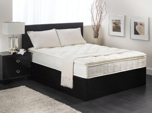 Cambay Linens 11 Inch Inner Spring Premium Quilted Pillowtop Mattress in A Box - Excellent Orthopedic Fully Assembled Luxurious Mattress for Your Comfort Sleep and Body Support, Queen