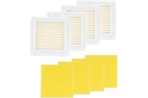 Dylawnio SRM-2620 PAS-2620 Air Filter for Echo PPT-2620 BRD-2620 AH262 HCA2620 PE2620 SRM-3020 C302 T302X Shindaiw-a EB262 T262X LE262 Trimmer Brushcutter Blower A226002030 A226002040, Pack of 4