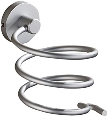 Comsic Aluminum Wall Mount Spring Style Hair Dryer Holder Rack