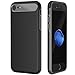 iSPECLE iPhone 8 Case 4.7 inch Dual Layer Hybrid iPhone 7 Protective Case Soft TPU Bumper Slim Solid PC Outer Cover, Shockproof Anti-Scratch Cell Phone Case Cover for Apple iPhone 8/7 Black
