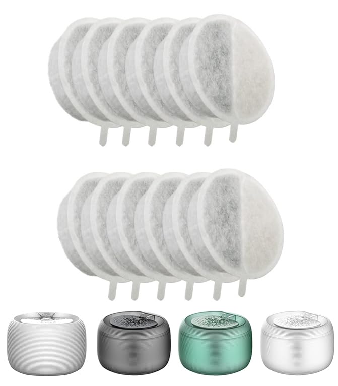 Nugget Cat Fountain Filters, Fits Both Nugget and Nugget Lite Cat and Dog Water Drinking Fountains (12-Pack) — image 1
