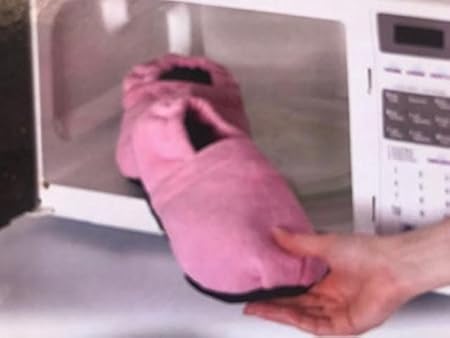 Zapatillas microondas calienta pies color ROSA ®: Amazon.es ...