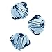 Swarovski Crystal, #5328 Bicone Beads 3mm, 25 Pieces, Denim Blue