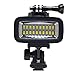 Mcoplus 40m/130ft Rechargeable Diving Light Dimmable Waterproof Video LED Light 6W 20 LEDs 700LM with 1900mAh for Gopro HTC XIAOYI SJ5000 SJ6000 & Other Action Camera &DSLR Camera