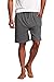 CYZ Men's Sleep Shorts - 100% Cotton Knit Sleep Shorts & Lounge Wear-Charcoal-XL