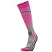Pure Athlete Elite Ski Socks – Lightweight Merino Wool Warm Skiing Sock for Men and Women (M, Neon Pink)