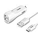 LG G5 Car Charger 3.1AMP 2-Port USB Cigarette Adapter with 3 feet USB Type C to Type A 2.0 Charging Cable Cord