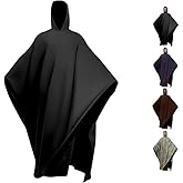 Gently Weighted Blanket Cloak Hoodie, 1.8lb Light Pressure Poncho, Oversized Unisex Hooded Cape, Gothic Techwear Loungewear