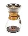Osaka Stainless Steel Pour Over Coffee Dripper with Double Layered Filter, Paperless and Reusable Cone Shaped Filter for Osaka, Chemex, Hario, Bodum and Other Carafes