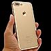 iPhone 7/8 Plus Case,Hallsen [Electroplating TPU] Ultra-Slim Transparent Crystal Clear Anti-Scratch Flexible Soft TPU Case Cover for Apple iPhone 7 Plus/iPhone 8 Plus 5.5inch - Gold