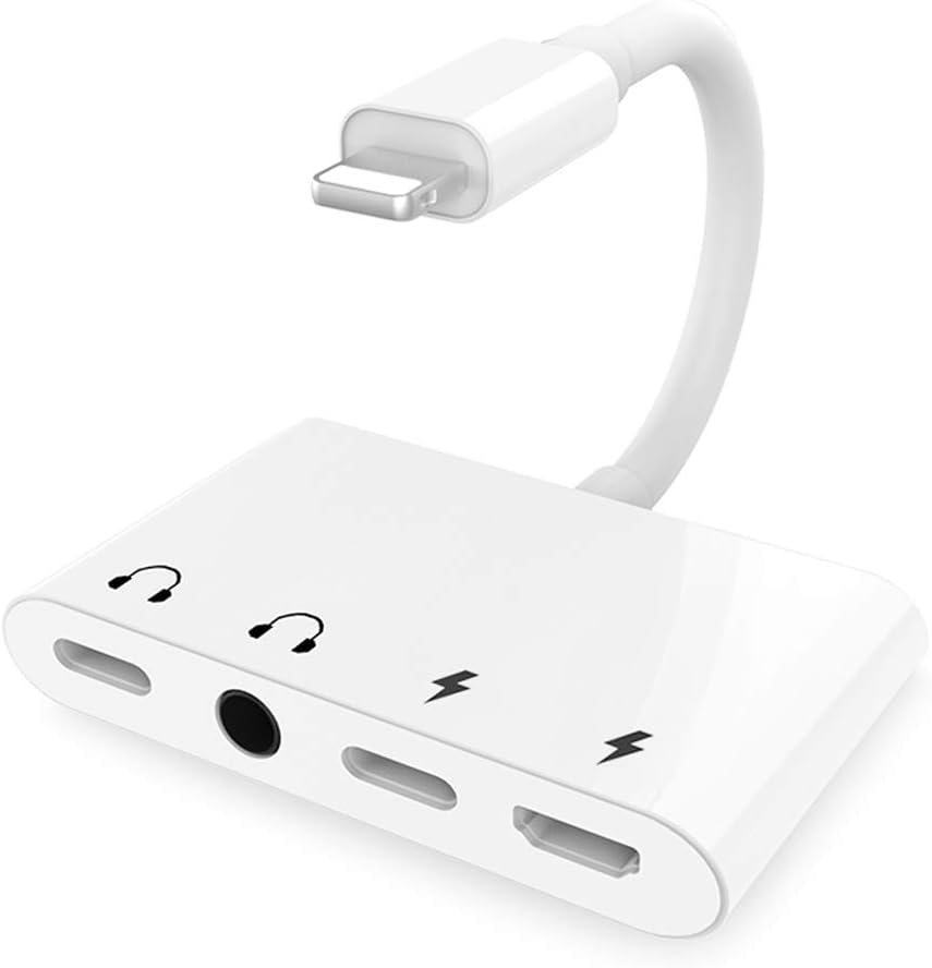 Lightning to 4 in 1 Audio Adapter with Micro Charging