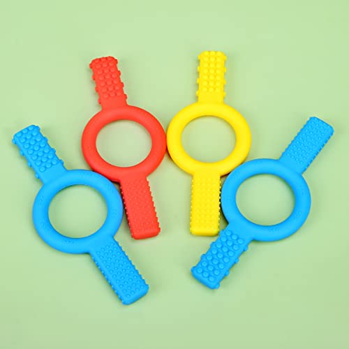 TUXEPOC Sensory Oral Motor chew Tool,Designed for Autism, SPD, ADHD, Oral Motor Stimulation,Therapy Tools to Improve Chewing and Biting,gafly Therapeutics,for Kids (Blue)