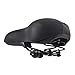 Champion Gel Bike Saddle - Dual Spring Designed Suspension Artificial Leather Bike Seat Bicycle Saddle (Black)