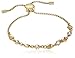 Michael Kors Logo Logo Love Gold Tone Slider Bracelet