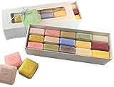 Pre de Provence French Milled Bath Bar Guest Soap Variety Pack Sampler; 15 Assorted Scents In 25 Gram Ounce Bars (Sleeve Box)