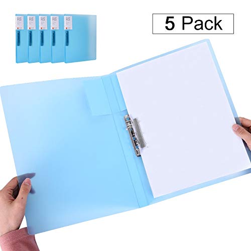 Vovofi Pack 5 A4 Clamp Binder Candy Colour File Folder Clamp File