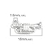 PEPPERLONELY 50pc Silver Tone Alloy Musical Instrument Trumpet Charms Pendants 18x8mm (6/8