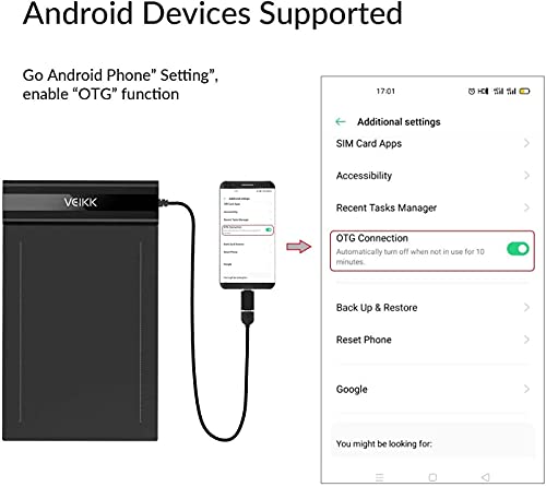 VEIKK S640 Tavoletta Grafica con Penna Senza Batteria, 8192 Sensibilità Alla Pressione, 6 x 4 Pollici Tavolette Grafiche per Disegnare, Giochi OSU, Lezioni Online, Firma Elettronica ecc (Nero)