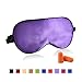 Fitglam Natural Silk Sleep Mask, Best Sleeping Mask Eye Mask Eye Cover for Travel, Nap, Meditation, Blindfold with Adjustable Strap for Men, Women and Teenagers (Green)