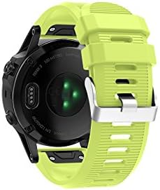 Watch Strap for Garmin Fenix 5X, BTChoice 22mm Quick Install Soft Silicone Replacement Band Wrist Watch Bracelet for Garmin Fenix 5X Multisport GPS Watch (Green)